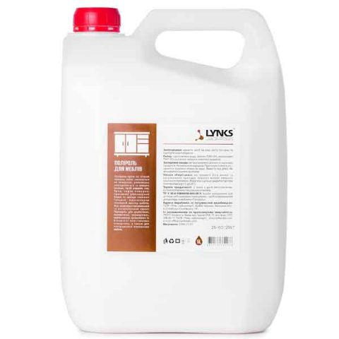Поліроль для меблів ТМ LYNKS LABORATORIES 5 л