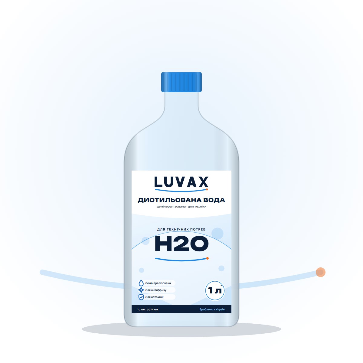 Дистильована вода LUVAX, 1 л