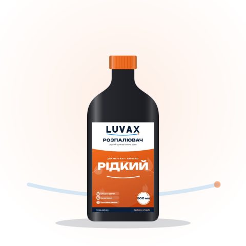 Розпалювач для вугілля (рідина) LUVAX, 500 мл