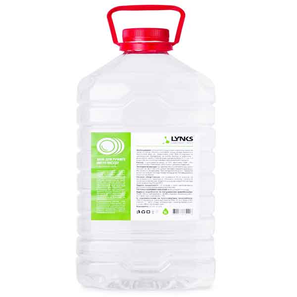 Засіб для ручного миття посуду з Алое ТМ LYNKS LABORATORIES 5 л.
